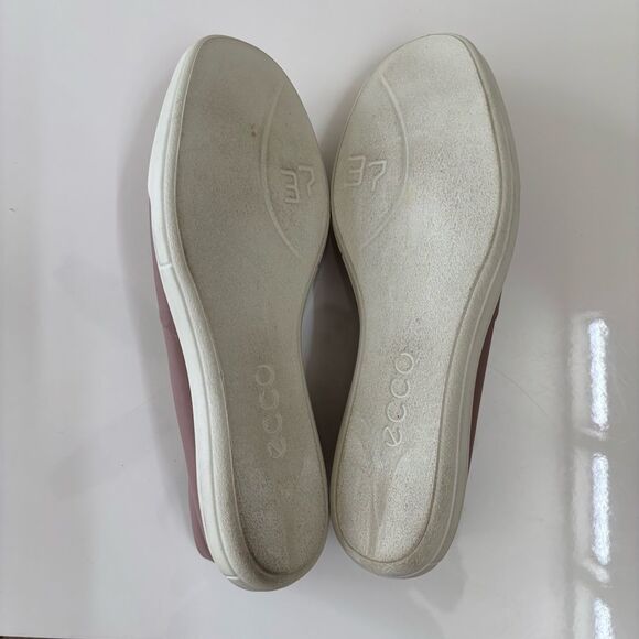 Ecco Women's Size 38 (6-6.5) Simpil W Woodrose Purple Leather Slip On Shoes - Picture 7 of 8